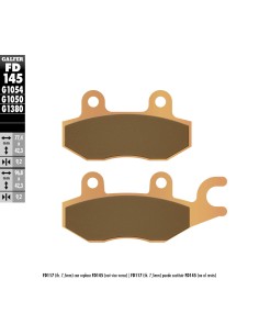 pastillas de freno moto galfer scooter fd145g1380