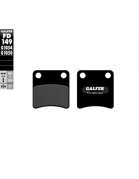 pastillas de freno moto galfer semi metal fd149g10
