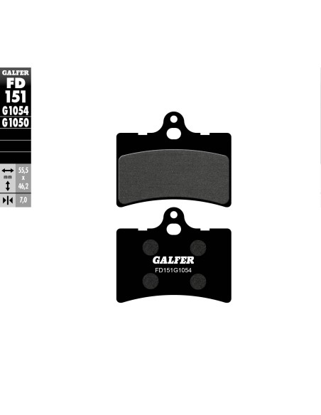 pastillas de freno moto galfer semi metal fd151g10