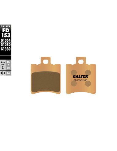 pastillas de freno moto galfer scooter fd153g1380