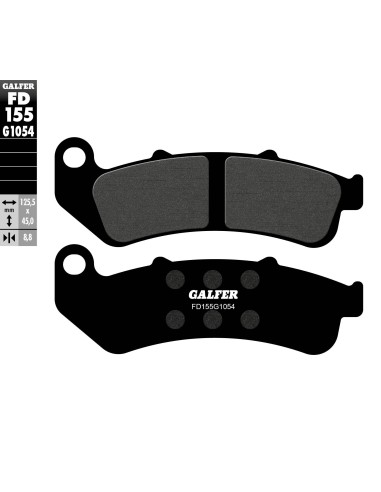 pastillas de freno moto galfer semi metal fd155g10