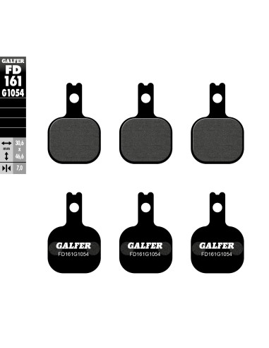 pastillas de freno moto galfer semi metal fd161g10