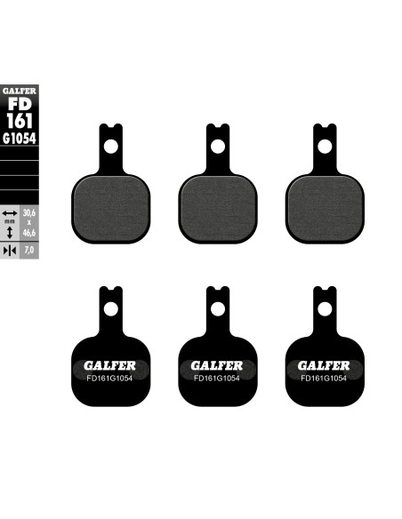 pastillas de freno moto galfer semi metal fd161g10