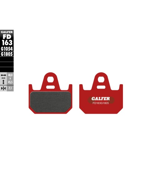 pastillas de freno moto galfer trial top fd163g180