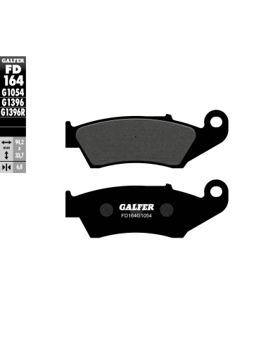 pastillas de freno moto galfer semi metal fd164g10