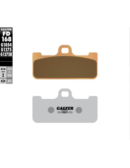 pastillas de freno moto galder sinter sport fd168g