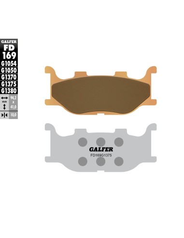 pastillas de freno moto galder sinter sport fd169g