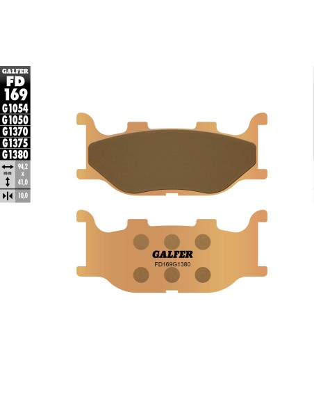 pastillas de freno moto galfer scooter fd169g1380