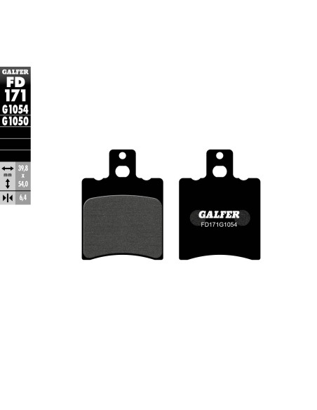 pastillas de freno moto galfer semi metal fd171g10
