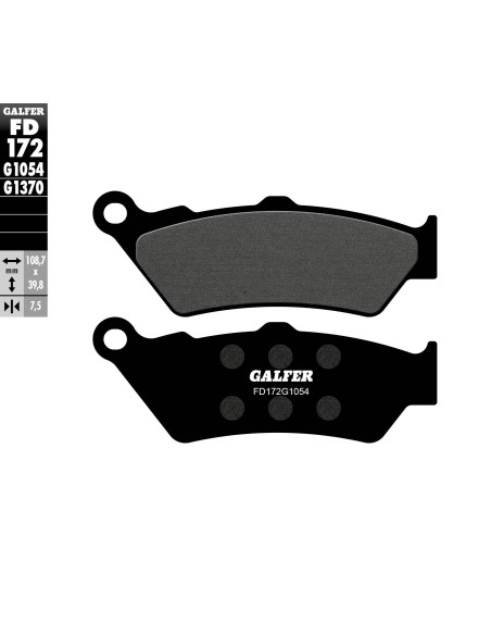 pastillas de freno moto galfer semi metal fd172g10