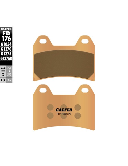 pastillas de freno moto galfer sinter street fd176