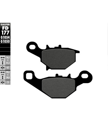 pastillas de freno moto galfer scooter fd177g1050