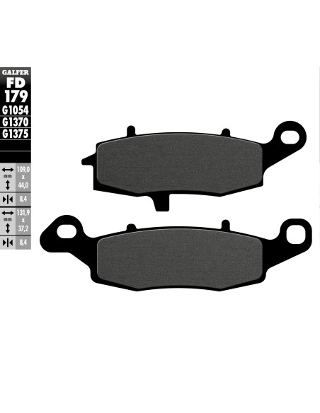 pastillas de freno moto galfer semi metal fd174g1054 delantero derecha trasero
