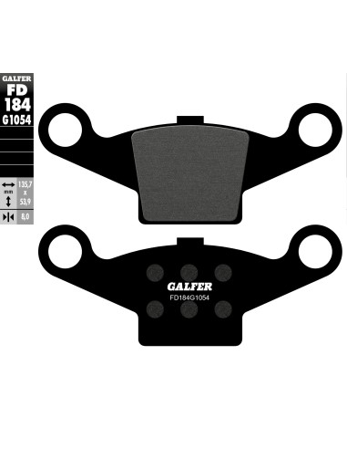 pastillas de freno moto galfer semi metal fd184g10