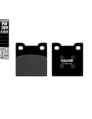 pastillas de freno moto galfer semi metal fd189g10