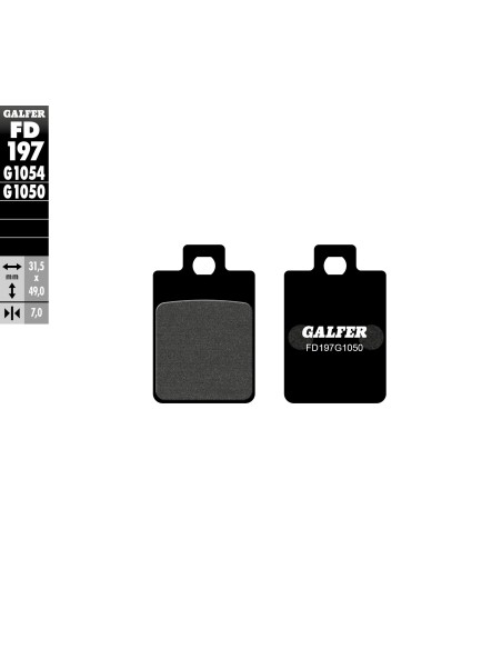 pastillas de freno moto galfer scooter fd197g1050