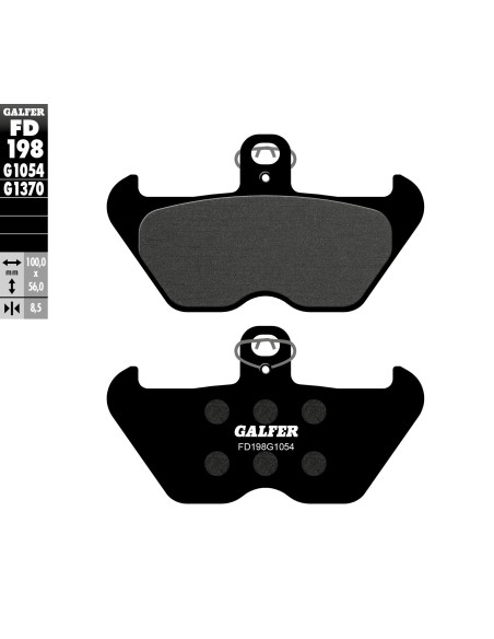 pastillas de freno moto galfer semi metal fd198g10