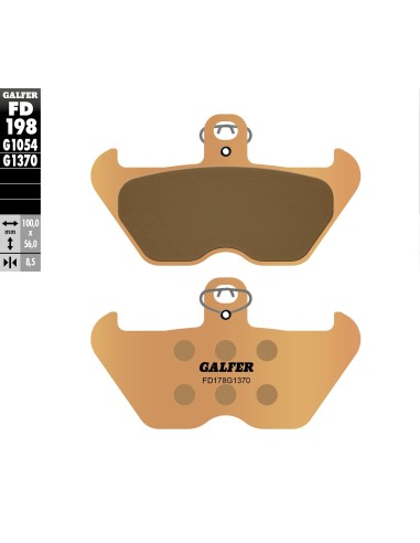 pastillas de freno moto galfer sinter street fd198