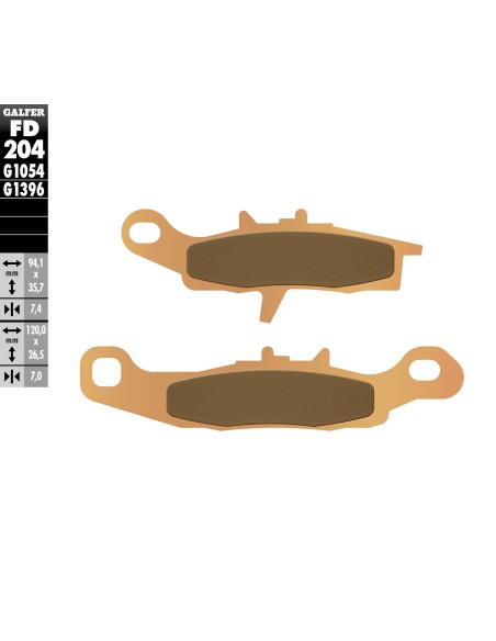 pastillas de freno moto galfer sinter offroad fd20