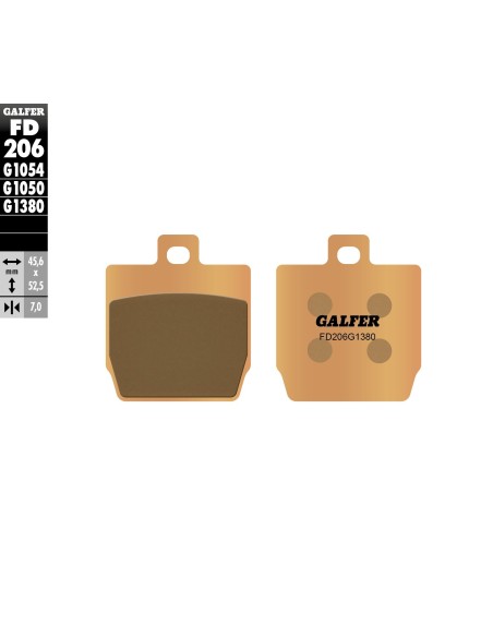pastillas de freno moto galfer scooter fd206g1380