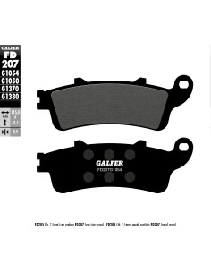 pastillas de freno moto galfer semi metal fd207g10