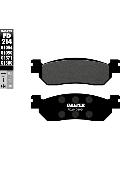 pastillas de freno moto galfer semi metal fd214g10
