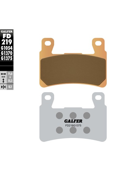 pastillas de freno moto galder sinter sport fd219g