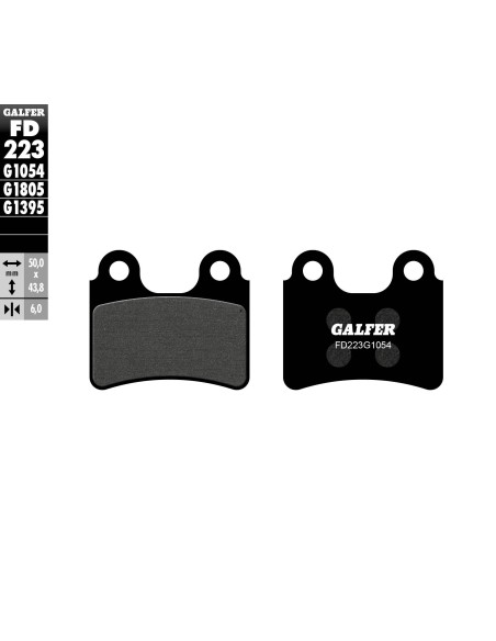 pastillas de freno moto galfer semi metal fd223g10