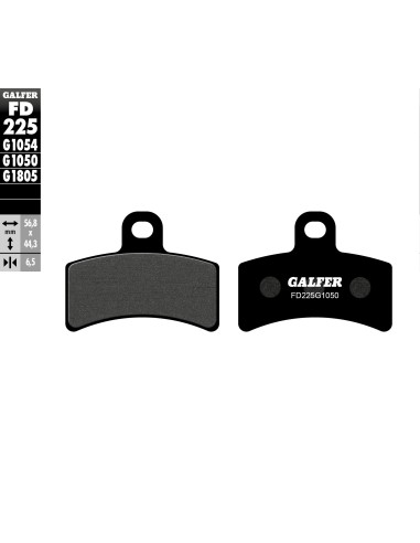 pastillas de freno moto galfer scooter fd225g1050
