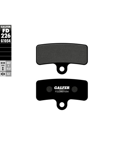 pastillas de freno moto galfer semi metal fd226g10