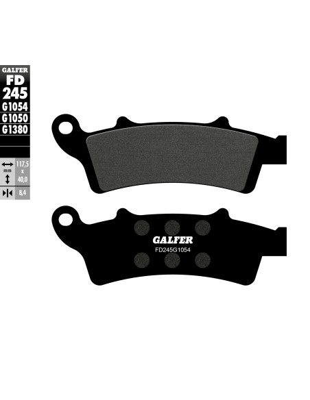 pastillas de freno moto galfer semi metal fd245g10