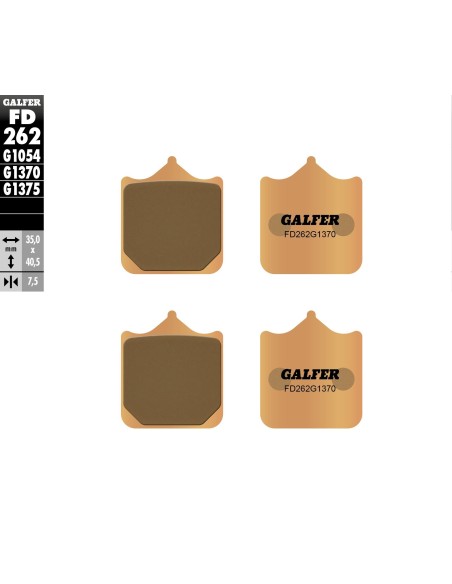 pastillas de freno moto galfer sinter street fd262