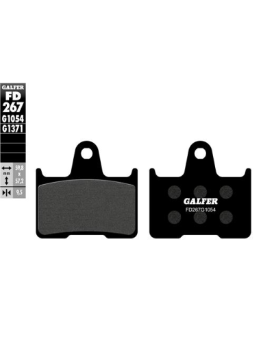 pastillas de freno moto galfer sinter street fd267