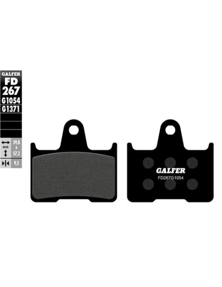 pastillas de freno moto galfer sinter street fd267