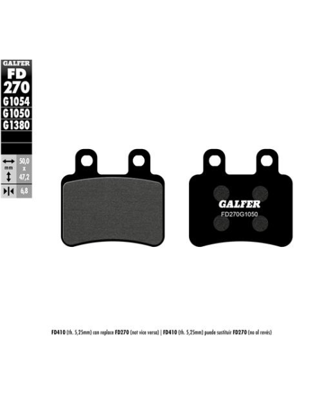 pastillas de freno moto galfer scooter fd270g1380