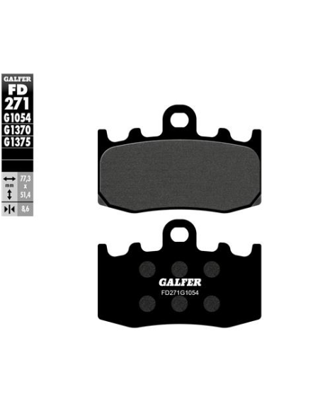pastillas de freno moto galfer semi metal fd271g10