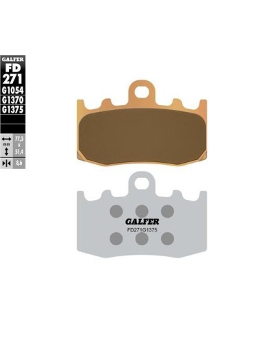 pastillas de freno moto galfer sinter sport fd271g