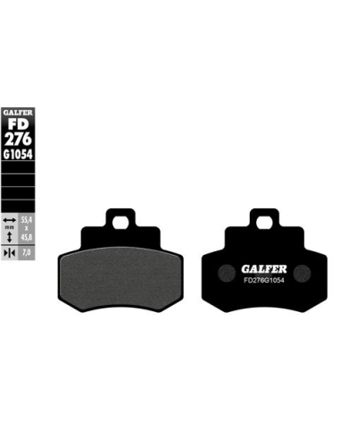 pastillas de freno moto galfer semi metal fd276g10