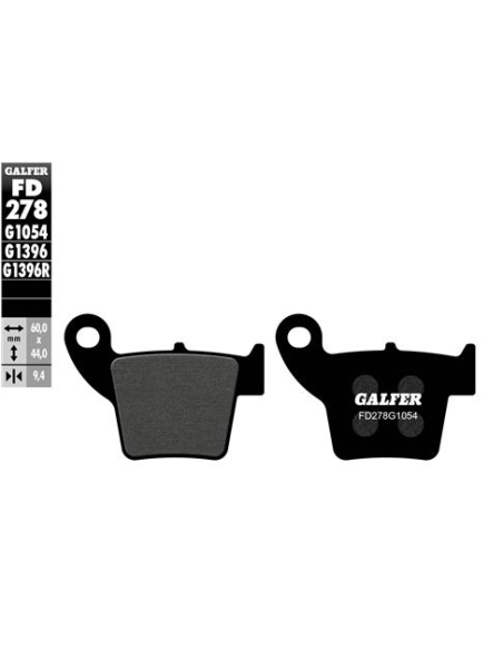 pastillas de freno moto galfer semi metal fd278g10