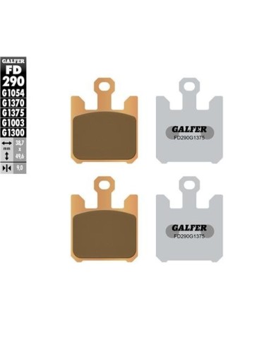 pastillas de freno moto galfer sinter sport fd290g
