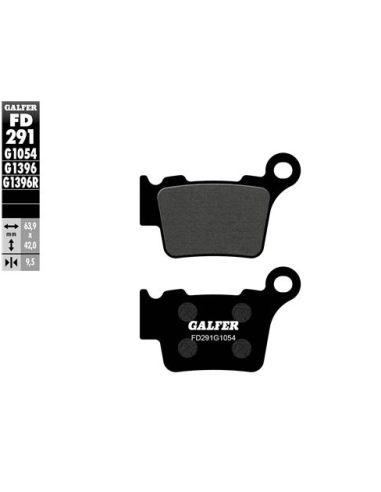 pastillas de freno moto galfer semi metal fd291g10