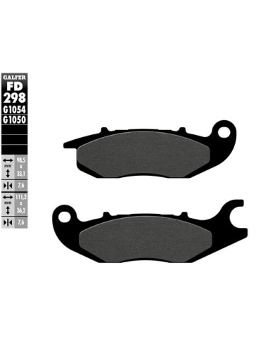 pastillas de freno moto galfer scooter fd298g1050