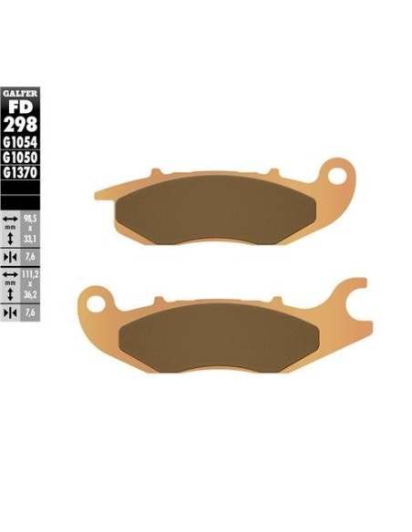 pastillas de freno moto galfer sinter street fd298