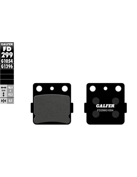 pastillas de freno moto galfer semi metal fd299g10