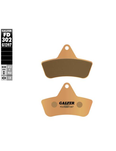 pastillas de freno moto galfer sinter quad fd302g1
