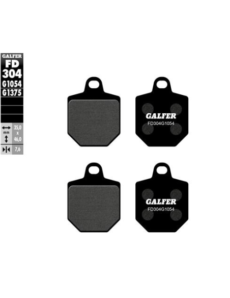 pastillas de freno moto galder sinter sport fd304g