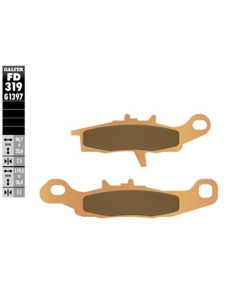 pastillas de freno moto galfer sinter quad fd319g1