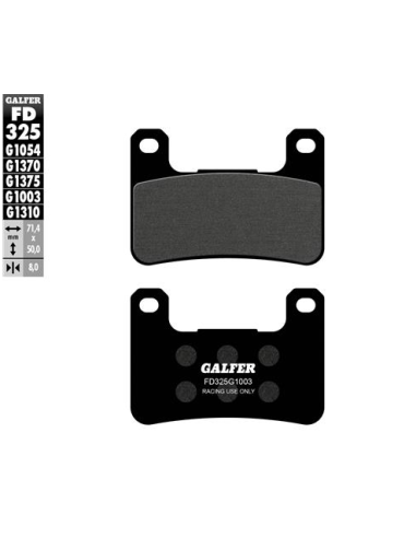 pastillas de freno moto galfer semi metal fd325g10