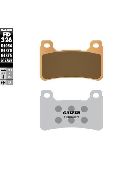 pastillas de freno moto galfer sinter sport fd326g
