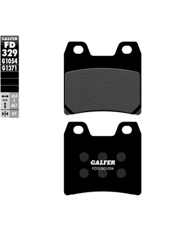 pastillas de freno moto galfer semi metal fd329g10